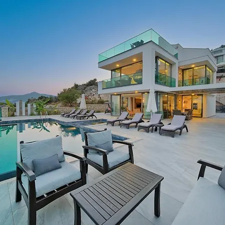 Luxury Sea View For 10 Guests In Kalkan * Kaş