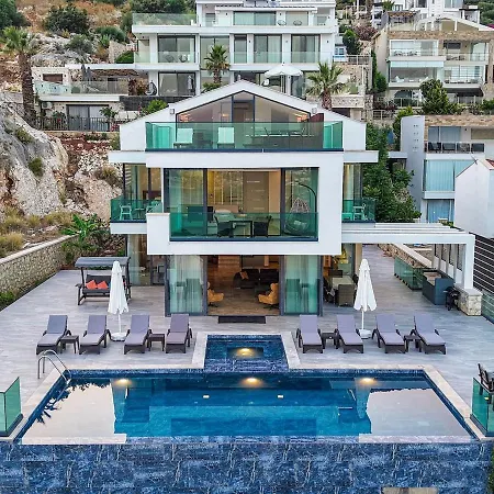 Luxury Sea View For 10 Guests In Kalkan * Kaş