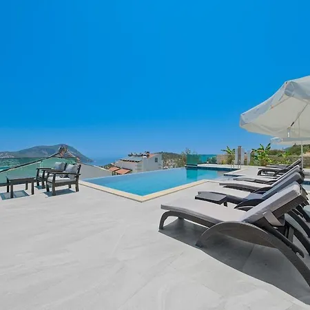 Luxury Sea View For 10 Guests In Kalkan Kaş